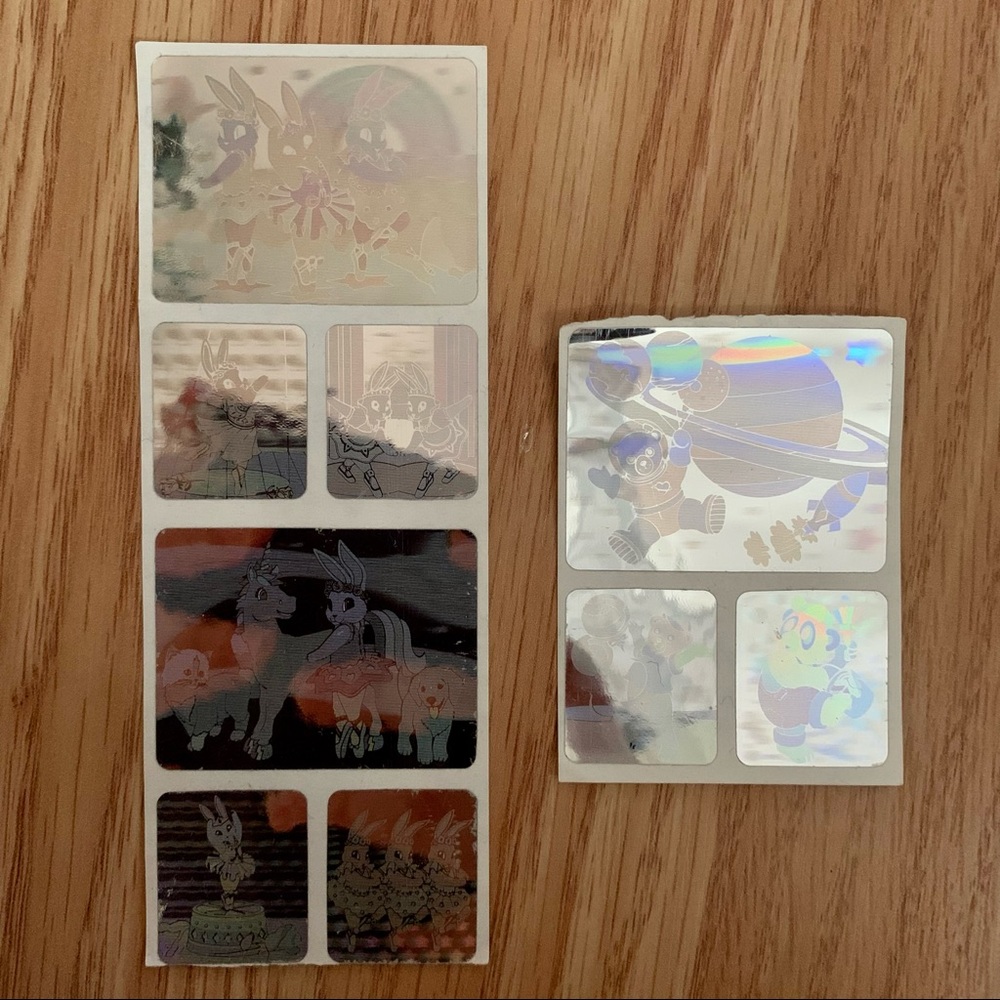 Lisa Frank Ballerina Bunnies & Panda Stickers